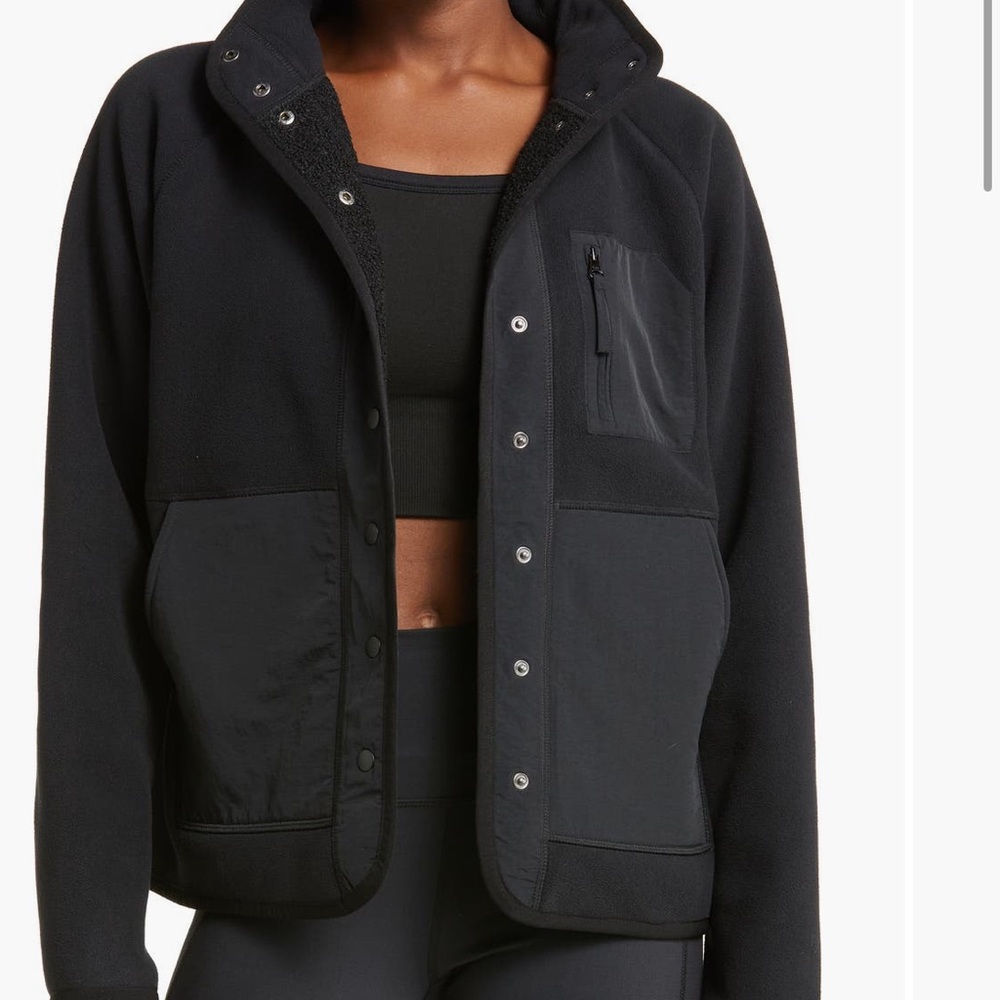 Zella Black Utility Jacket by Nordstroms L